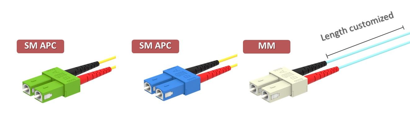 SC 이중 광섬유 패치 코드를 위한 광섬유 커넥터 선택